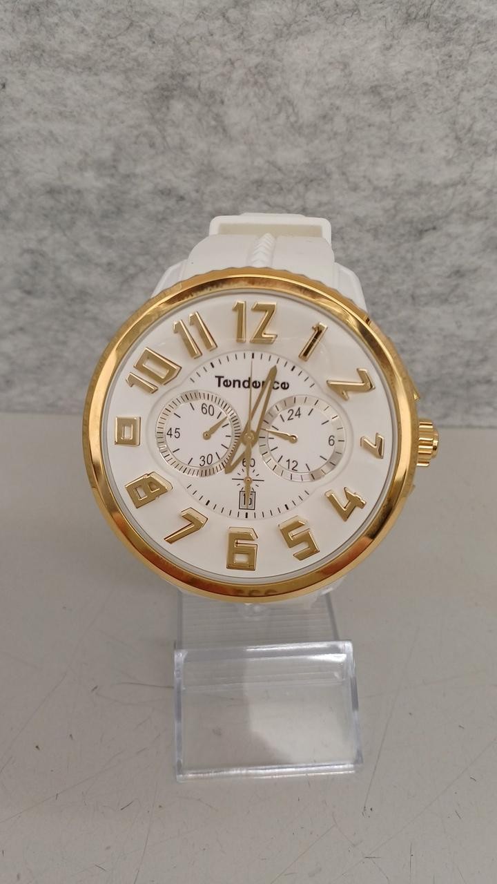 TENDENCE Gulliver Round Chrono Wrist Watch Authentic From Japan