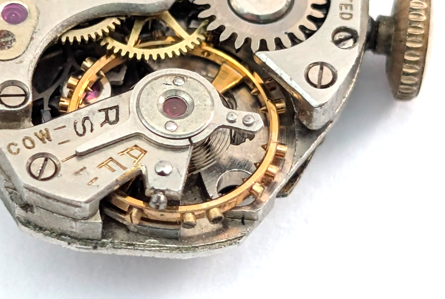 Vintage CROTON Thineste 765 T3H 17j 15mm Mechanical Watch Movement PARTS REPAIR