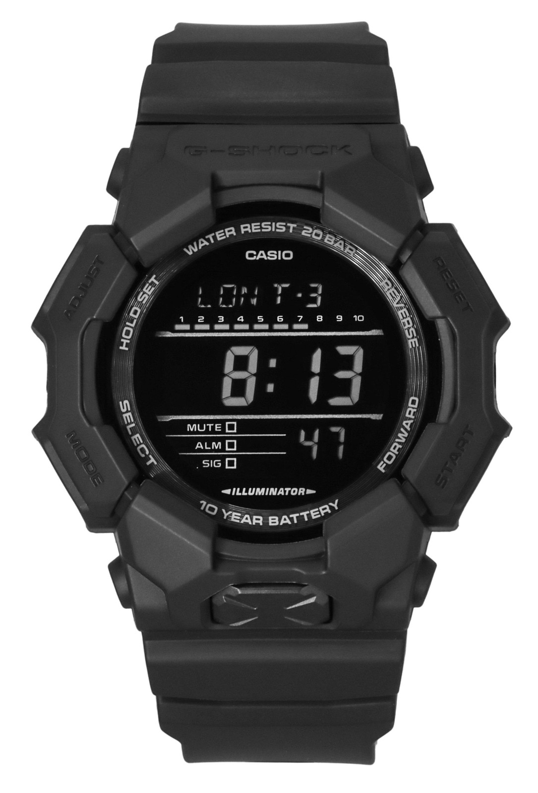 Casio G-Shock Digital Bio-Based Resin Strap Quartz GD-010-1A1 200M Men’s Watch