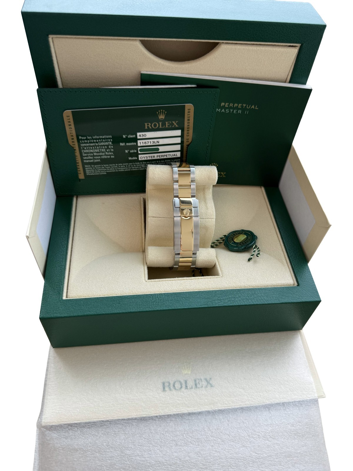 Rolex GMT-Master II 40mm Steel Yellow Gold Two-Tone Ceramic Bezel Watch 116713LN