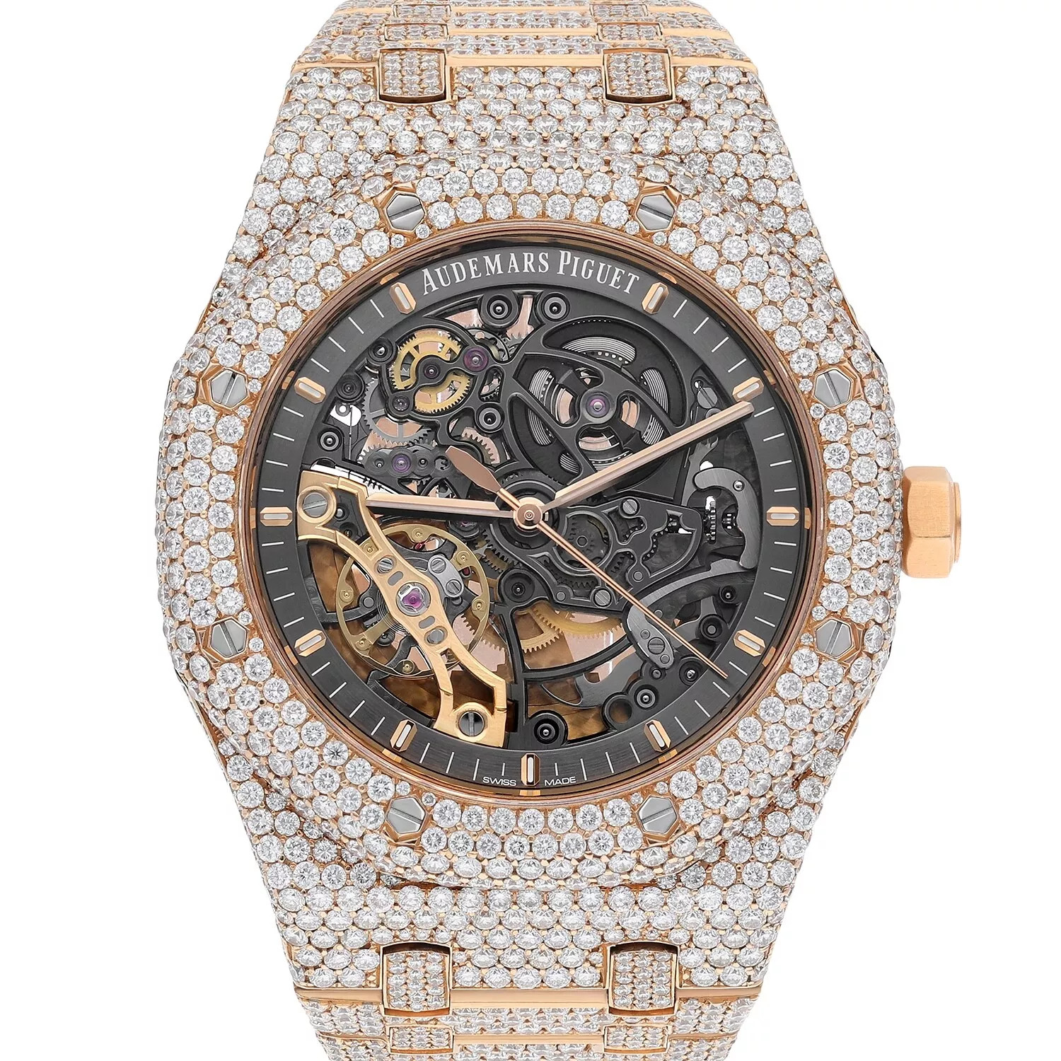 Audemars Piguet Royal Oak 15407OR.OO.1220OR.01 Double Balance Wheel Iced-Out