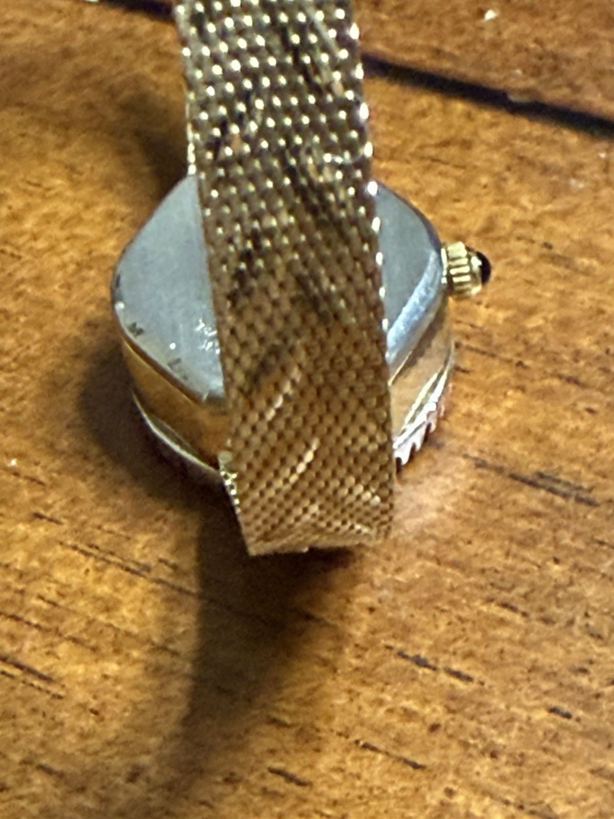 DUFONTE Diamond Sapphire L. Piccard Vintage Women’s Watch Gold Tone Quartz 17 mm
