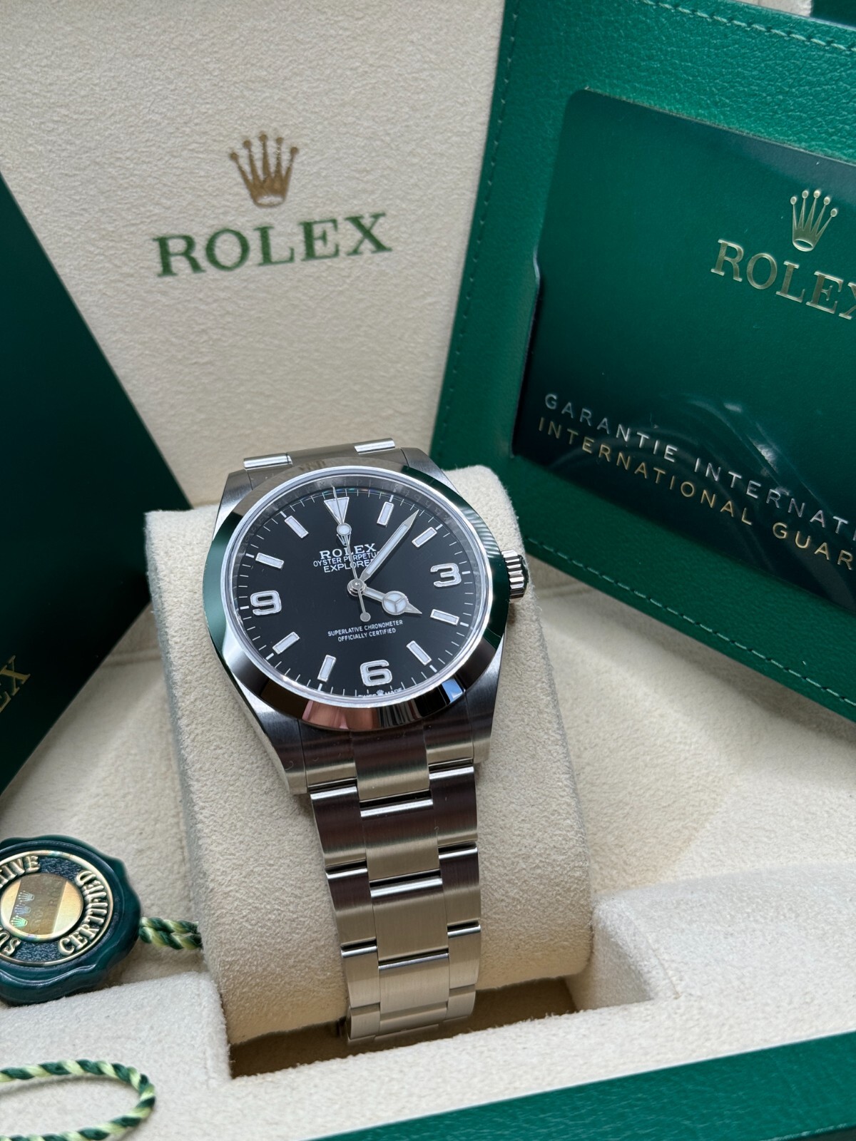 Rolex Explorer NEW 2024 Stainless Steel Smooth Bezel Oyster Bracelet