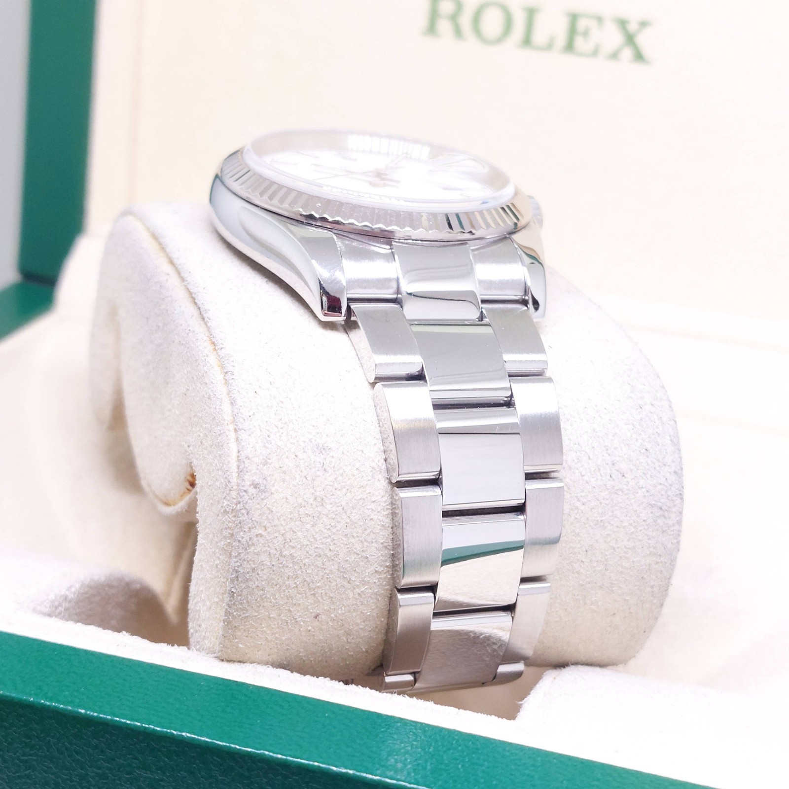 Rolex 36mm Oyster Perpetual White Batons Dial Datejust REF: 116234 (D Series)