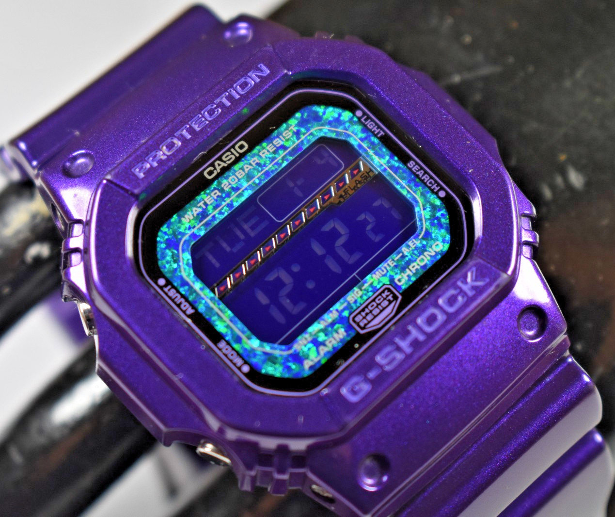 IOB! Casio GLS5600KL-6 (3178) G-Shock Men’s Purple Watch NEW BATTERY!