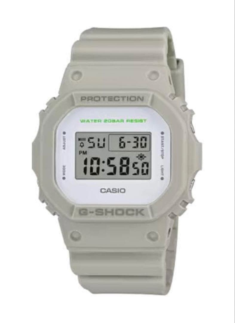 CASIO G-SHOCK DW-5600M White Square Men’s Digital Watch Used Japan