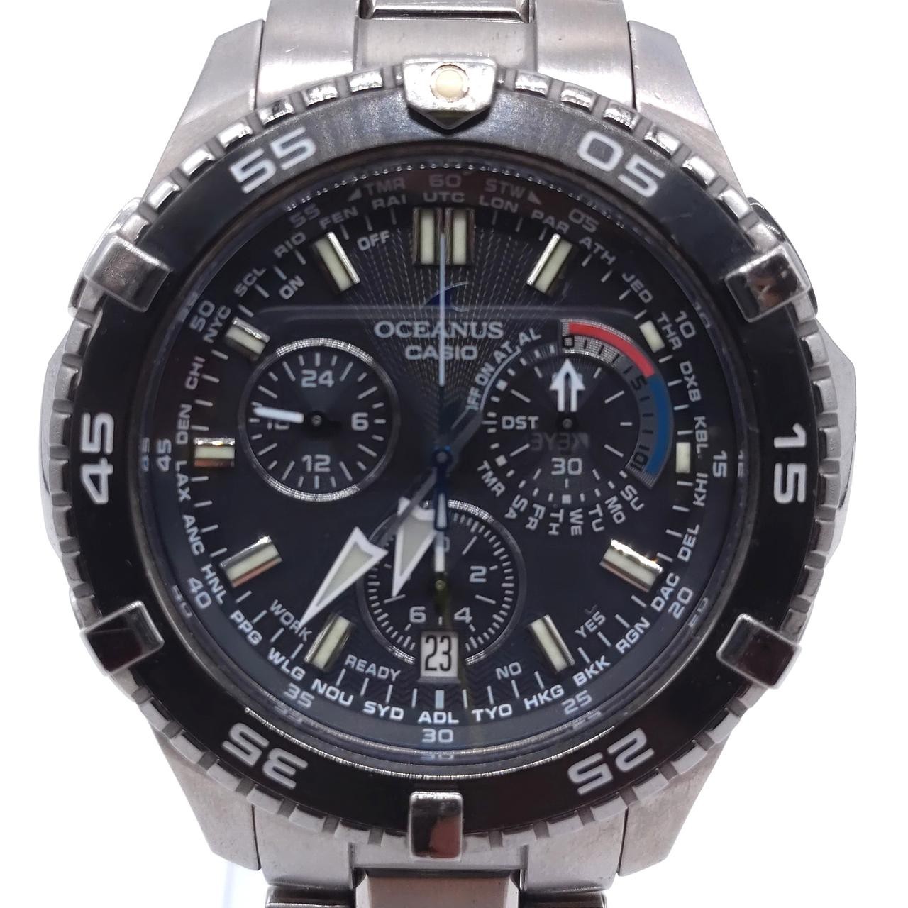 CASIO OCW-P500 OCEANUS Solar Radio Watch Wristwatch Works Men 5310