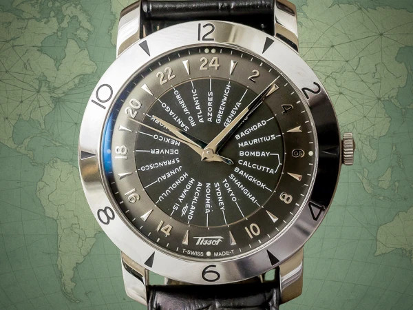 TISSOT Heritage WorldTimer Watch Navigator Automatic Skeleton Back Men’s