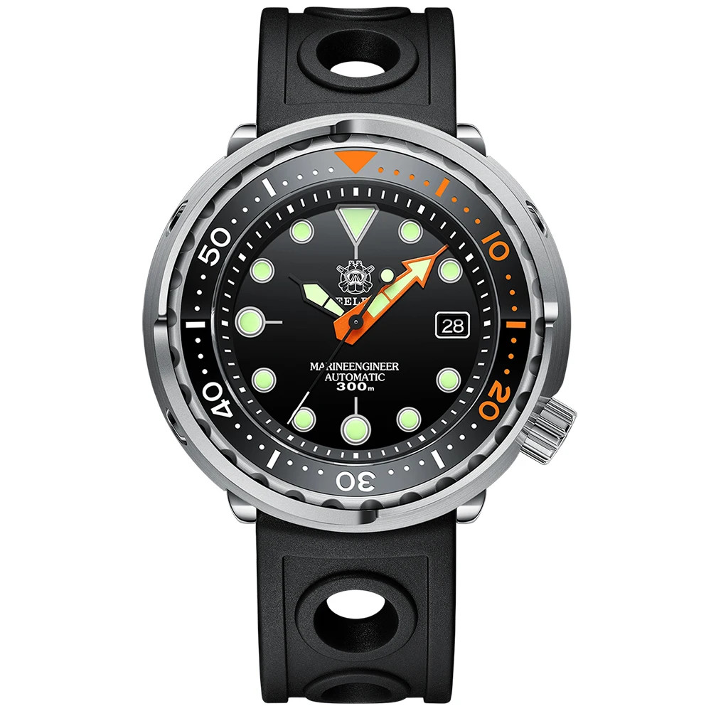 STEELDIVE SD1975C Classic Mechanical Mens Watch 30Bar Waterproof NH35, Dive Tuna