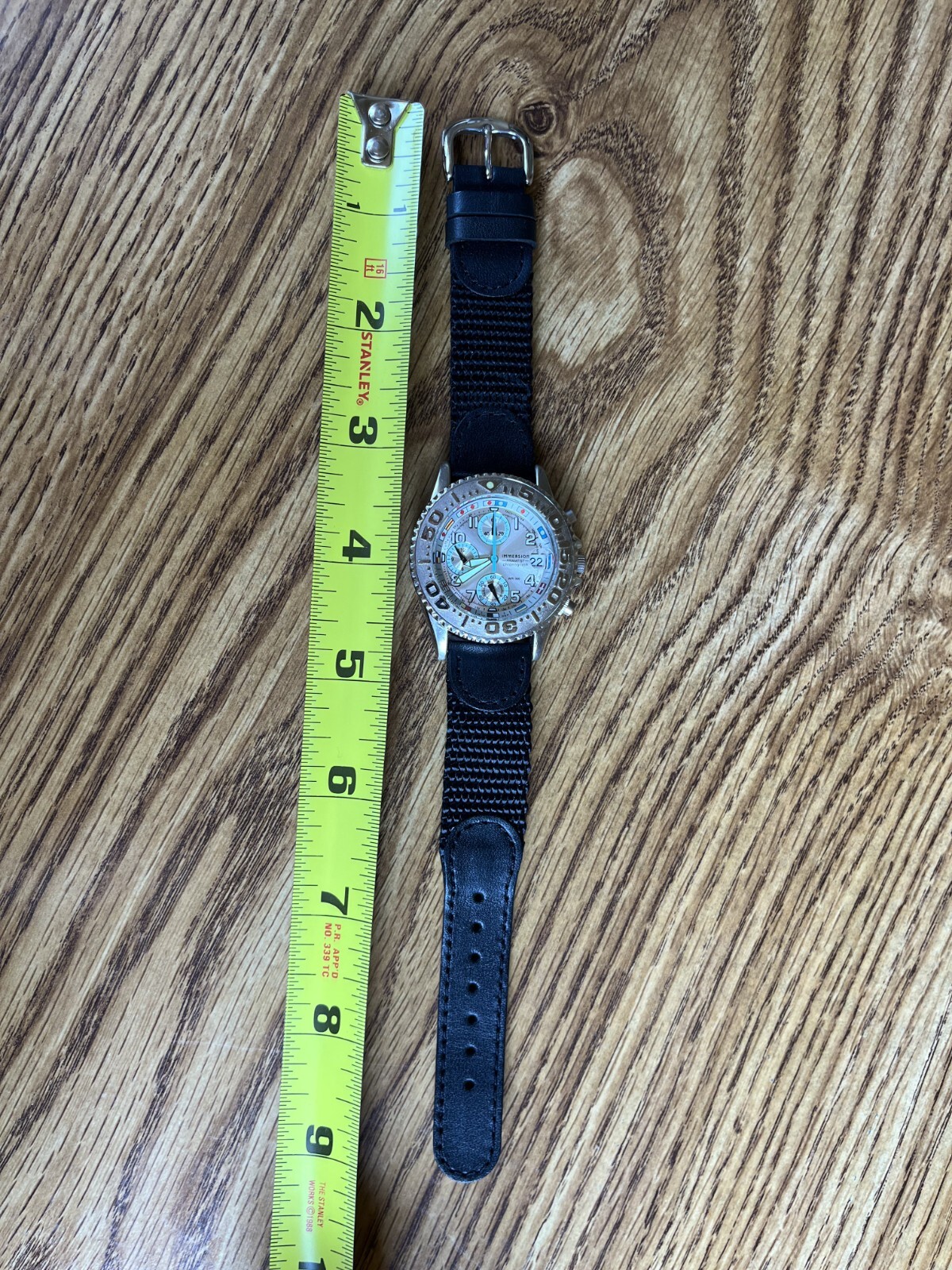 Stendardo Italy Immersion Primatist Chronograph Dive Watch w/ Hadley Roma Strap