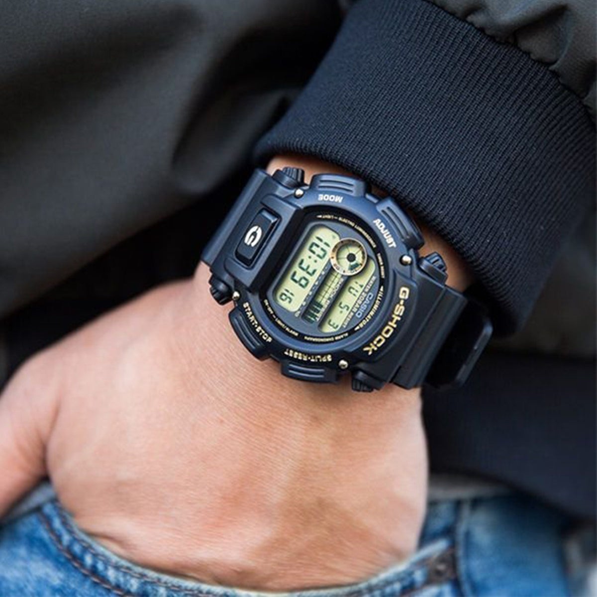 Casio G-Shock Alarm Quartz Digital Black Dial Watch DW-9052GBX-1A9DR