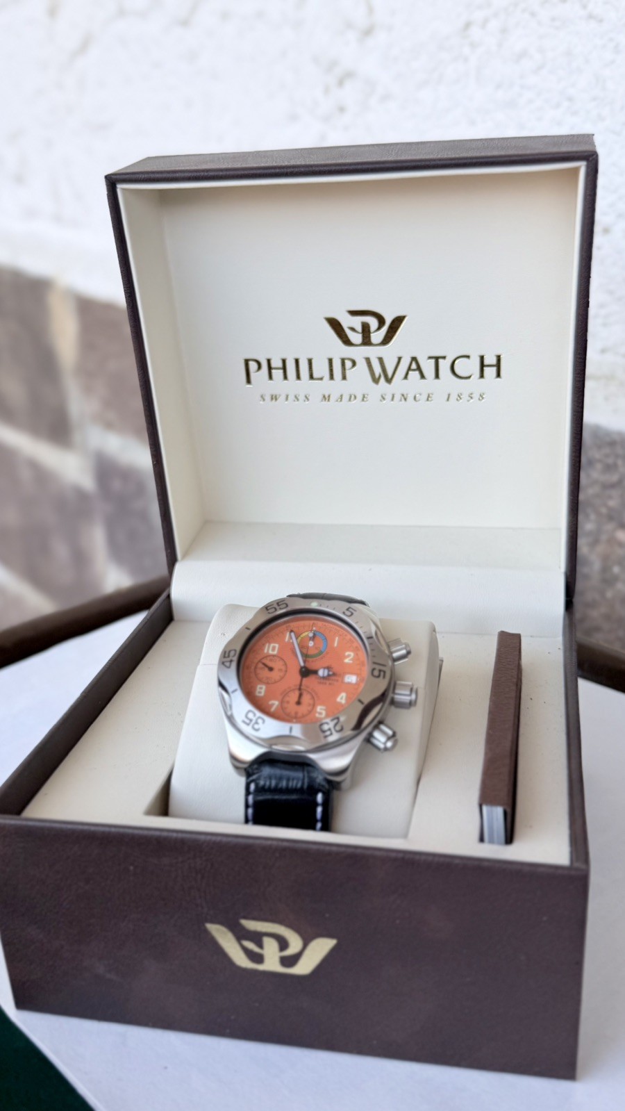 Philip Watch Teknodiver 1000MT Automatic Chronograph 42mm Swiss Made Diver Box