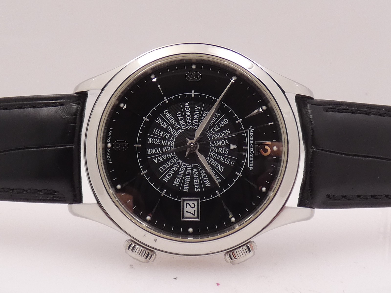 JAEGER-LECOULTRE MASTER MEMOVOX INTERNATIONAL ALARM Q1418471 WITH PAPERS ‘2014