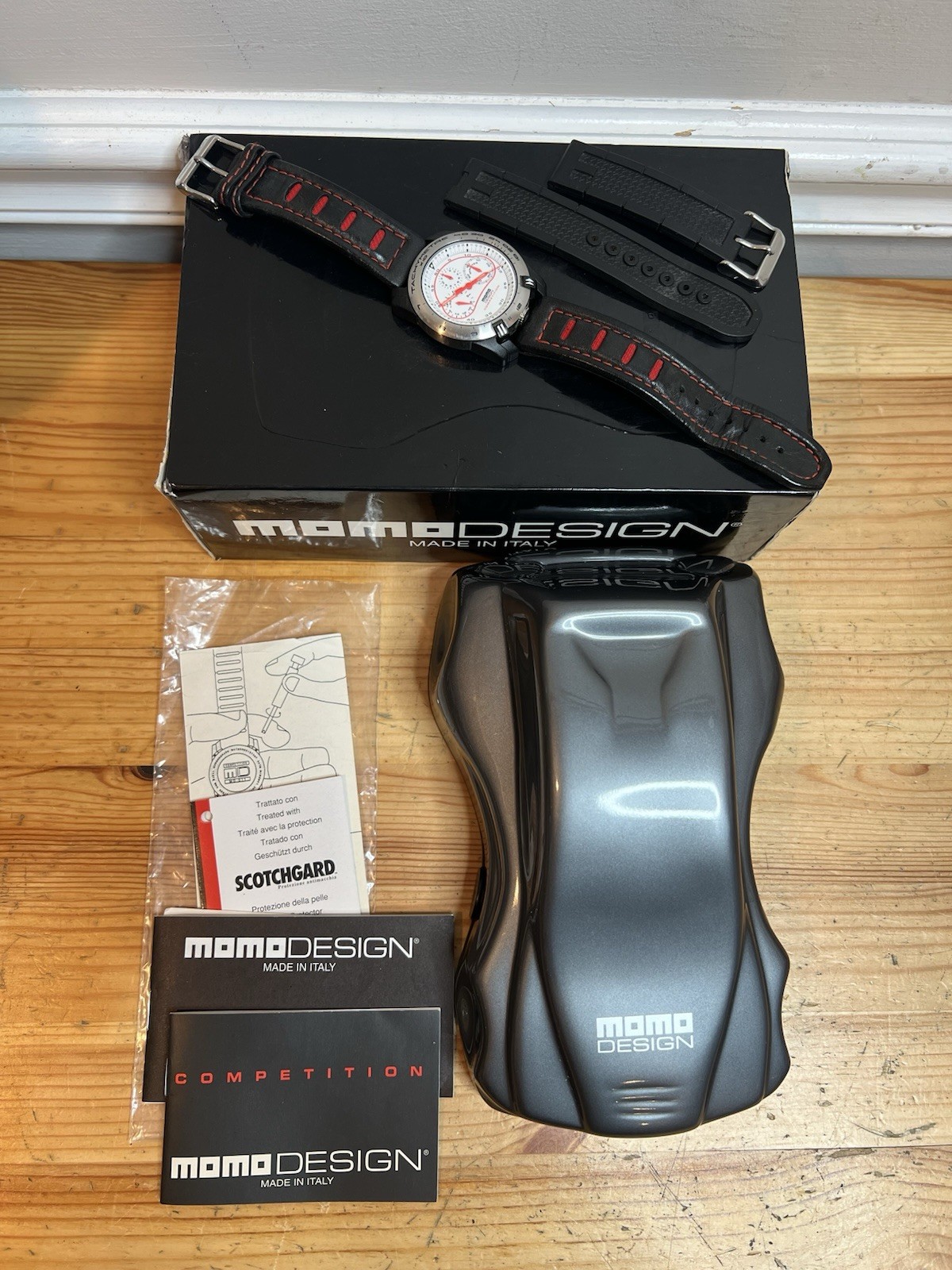 Momo Design Tachymetre X10 Competition “Pro”Watch MD-011 w/ Race Car Box Display