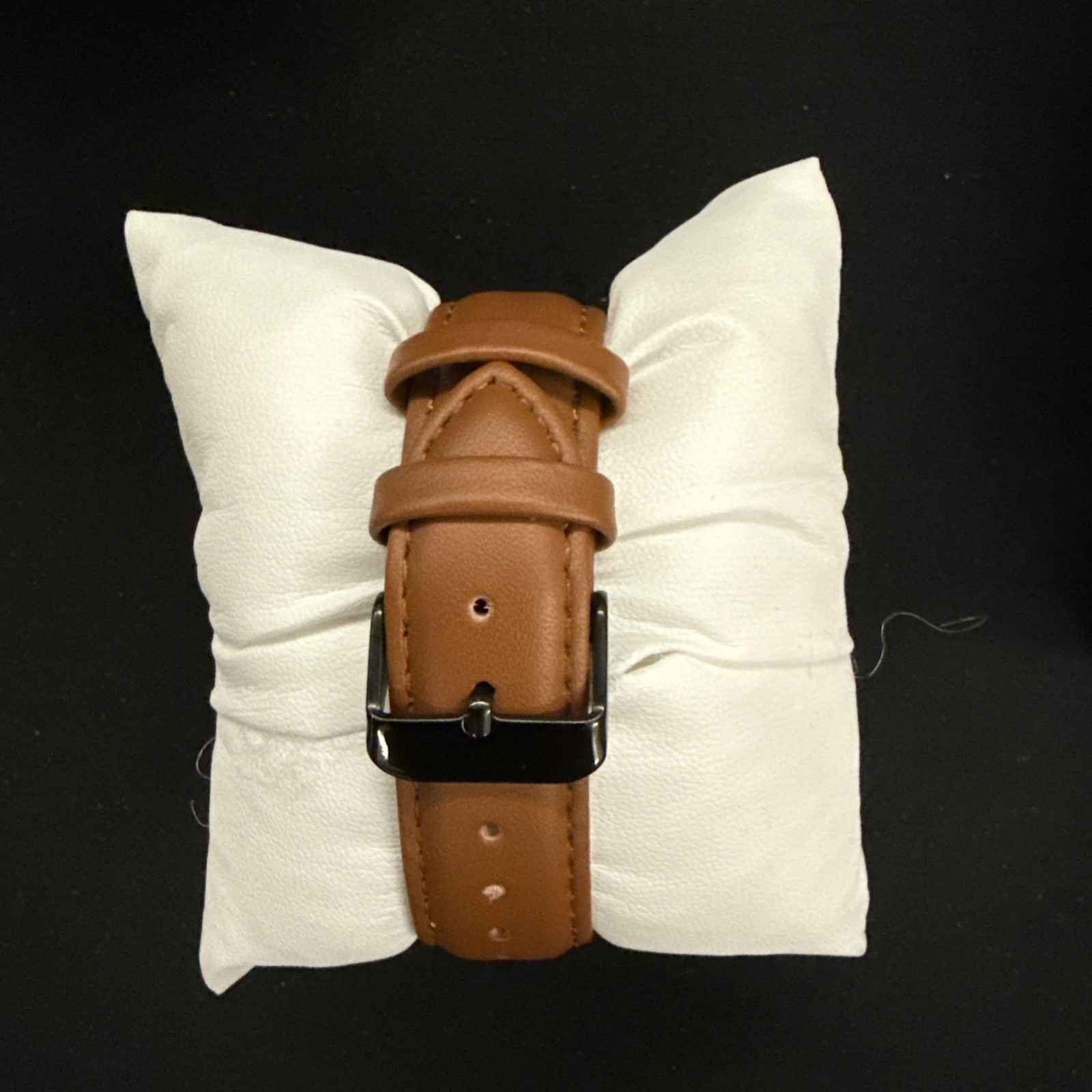 PX Clothing Keith Watch Leather Band Cognac Black Sleek Elegant Versatile New
