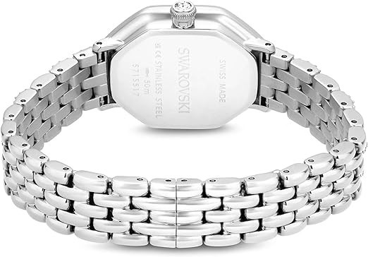 Swarovski Dextera Octagon Watch, Swiss Made, Metal Bracelet, Stainless steel