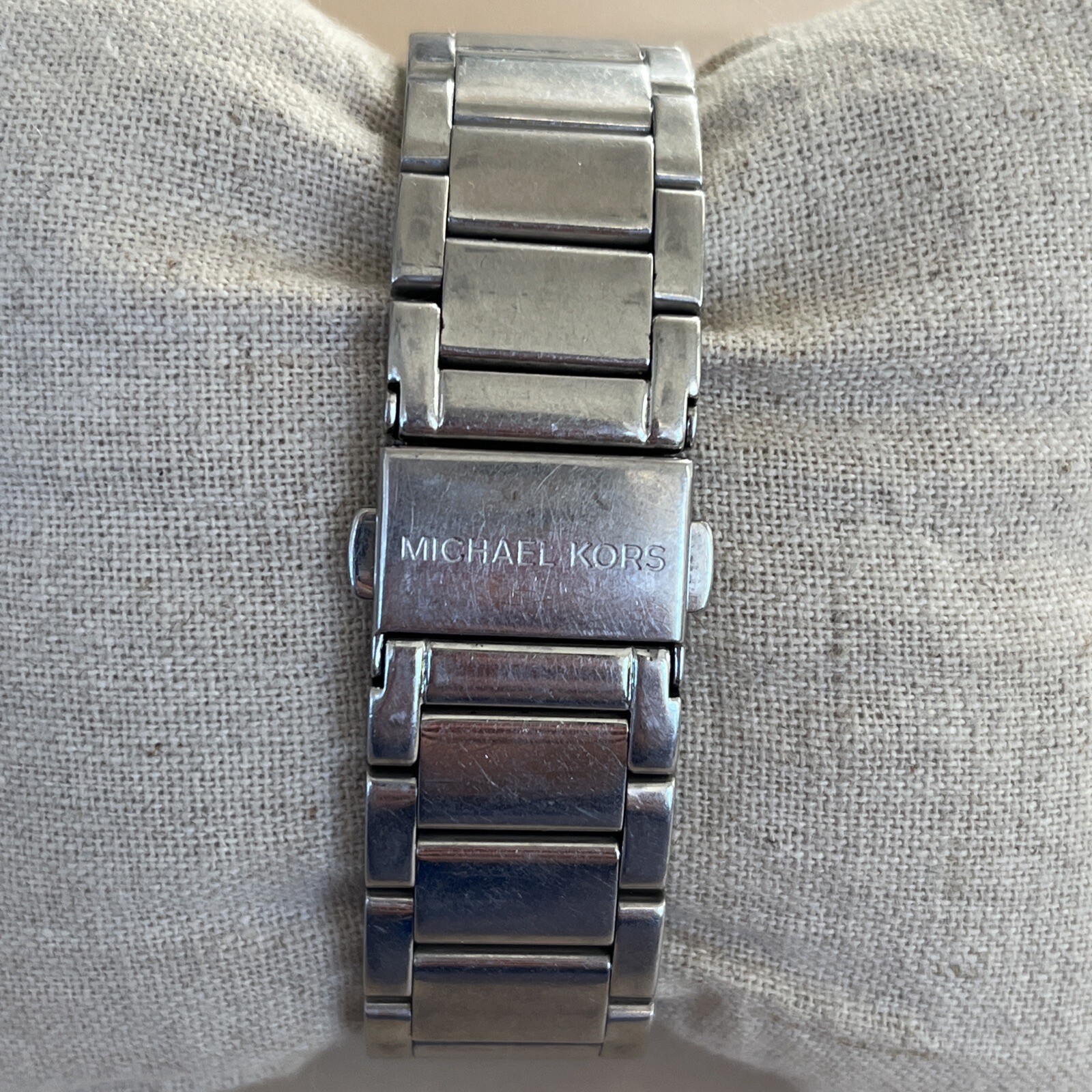 Michael Kors Parker Stainless Steel Watch With Glitz Accents New Battery works