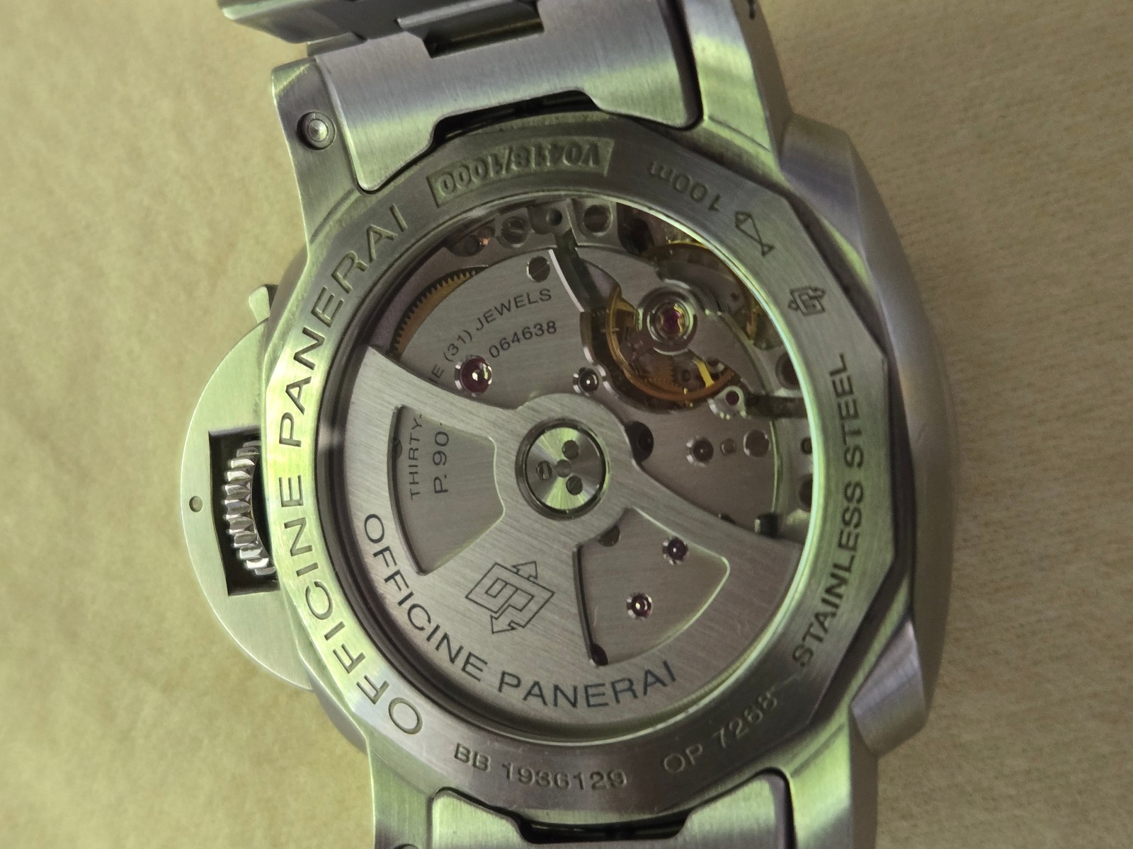 Pre-owned Panerai Luminor 1950 Automatic 42mm – Silver Dial – PAM00977 Good Cond