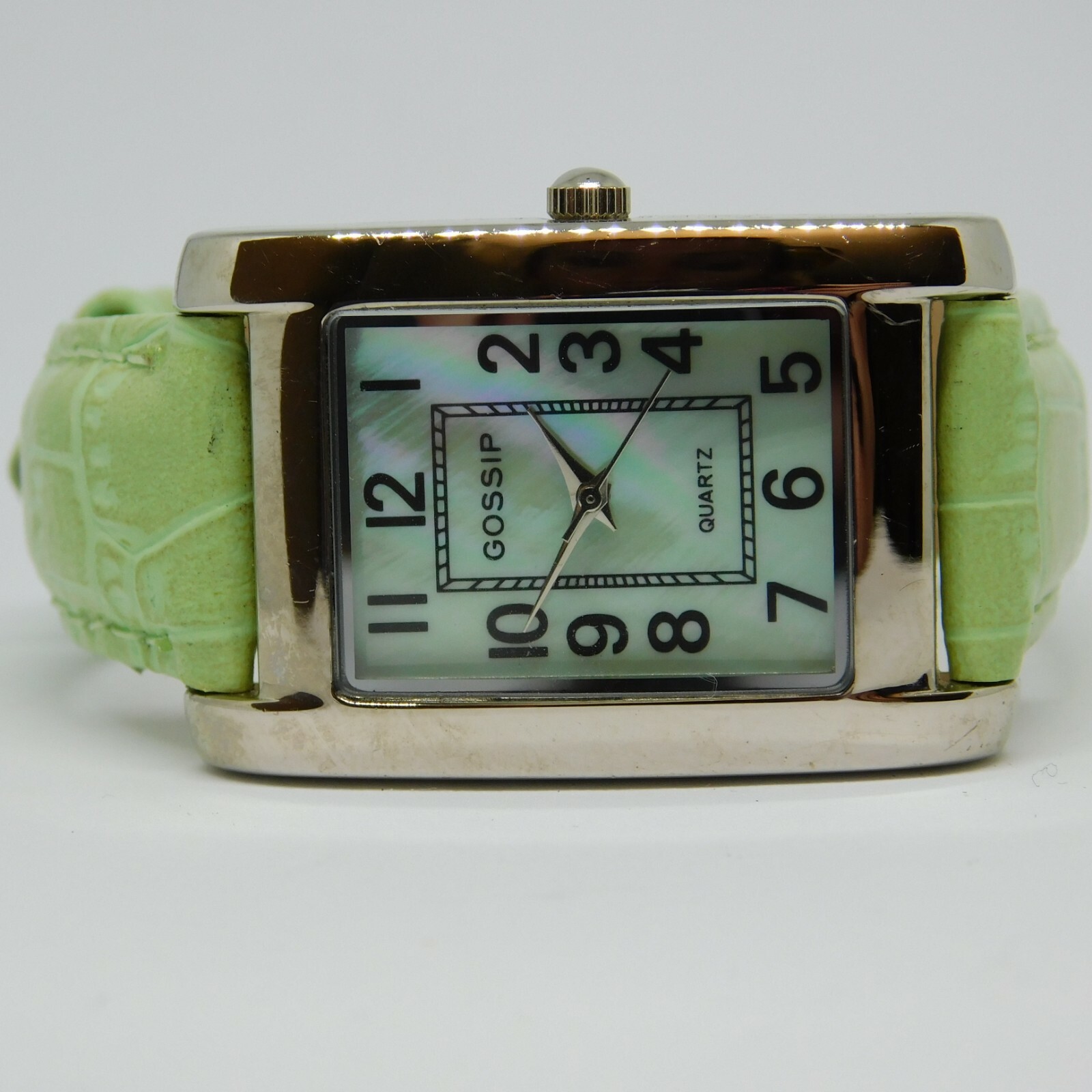 GOSSIP GSP172C Genuine Leather Quartz Analog Women’s Watch New Battery