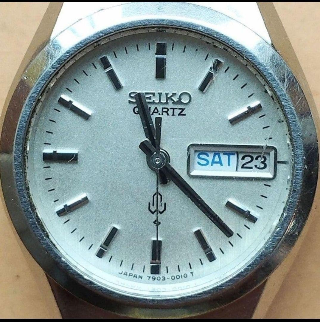 BS16 Seiko Quartz Watch, Working Condition, with Day and Date Display