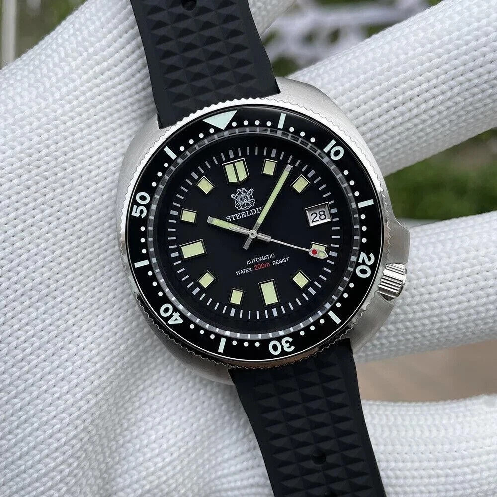 Steeldive SD1970 6105 Turtle Captain Willard V2 NH35 Seiko Sapphire Diving Watch