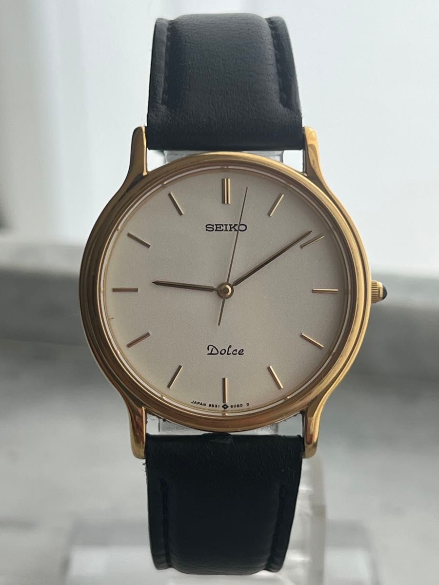 Seiko Dolce Quartz Watch Men’s Gold SGP30 Stainless Steel From Japan