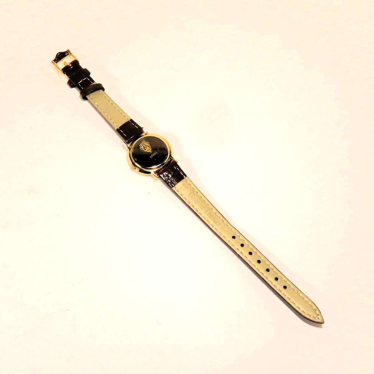 Working GUCCI Quartz Watch Sherry Line 3000L Ladies Boys New Leather Band