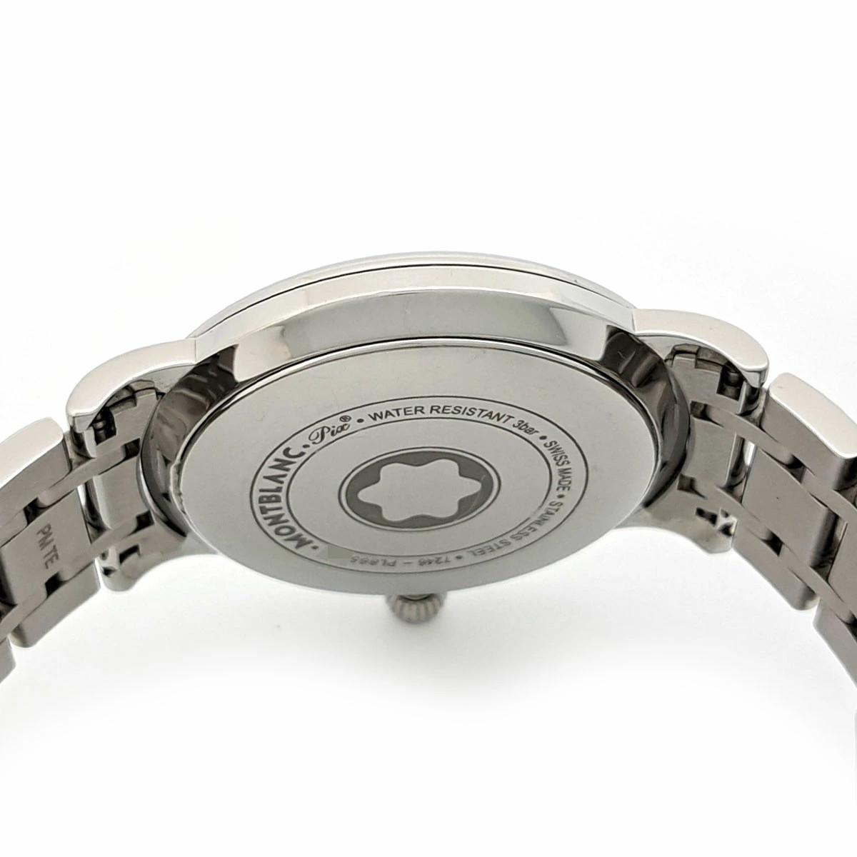 Montblanc Star Classic Shell Dial 7246 Stainless Steel 34mm White Dial #TSW689