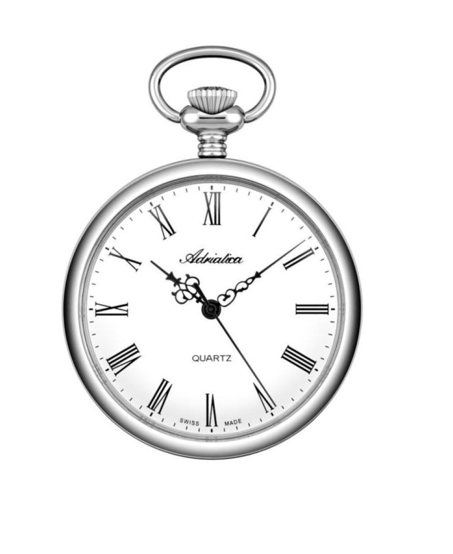 ADRIATICA Men Quartz Casual Watch Classic Dress Silver Dial Waterproof Swiss 46m