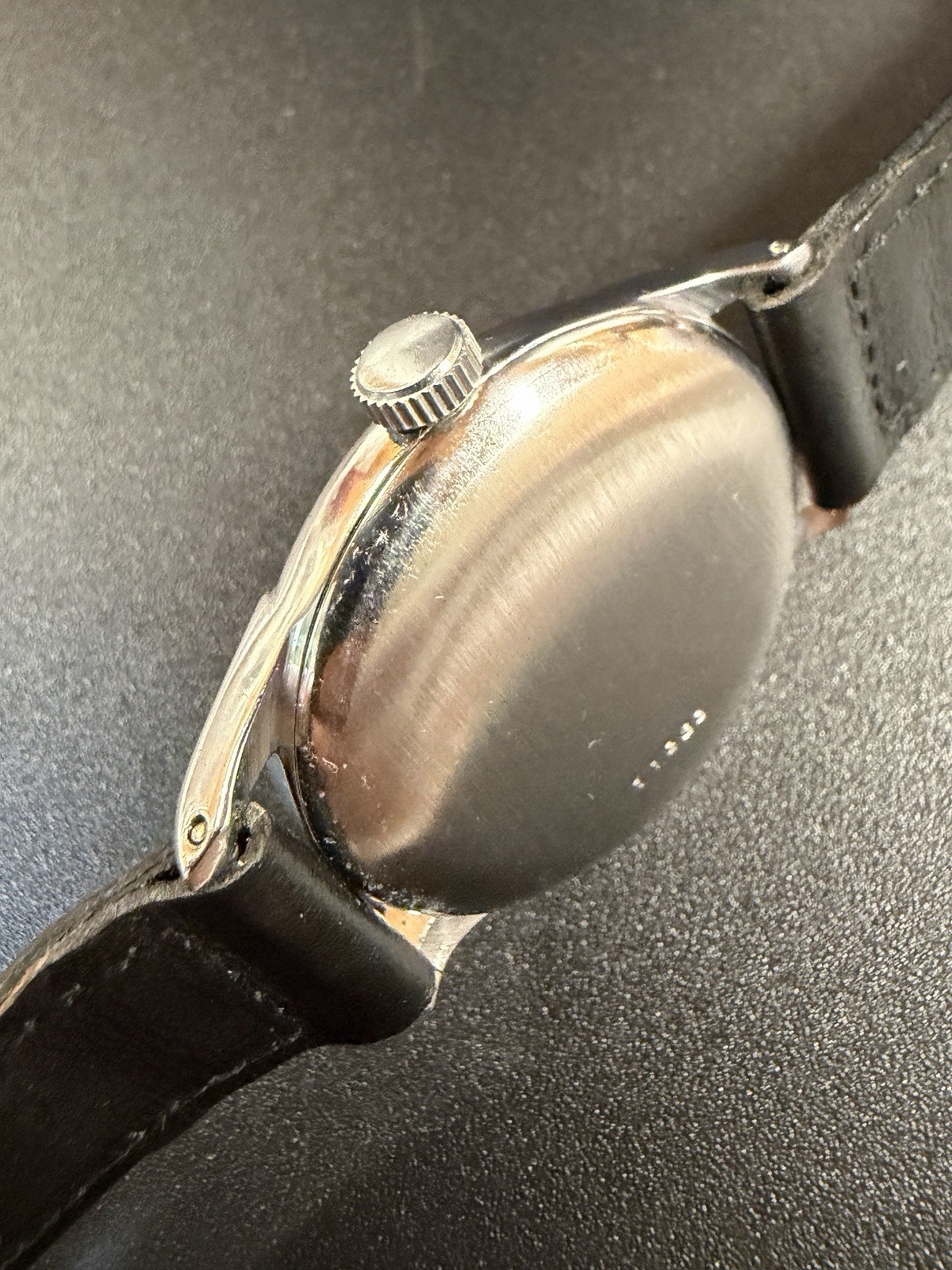 Record Vintage Bumper Automatic Cal. 172 23J Sector Dial 35mm Rare Watch 1950s