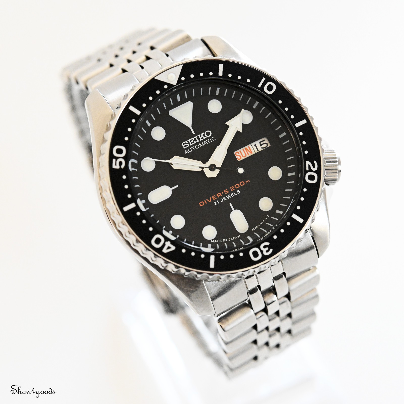 Seiko SKX007J Japan 7S26-0020 JDM 21 Jewels Warranty Box Overhauled – 1998