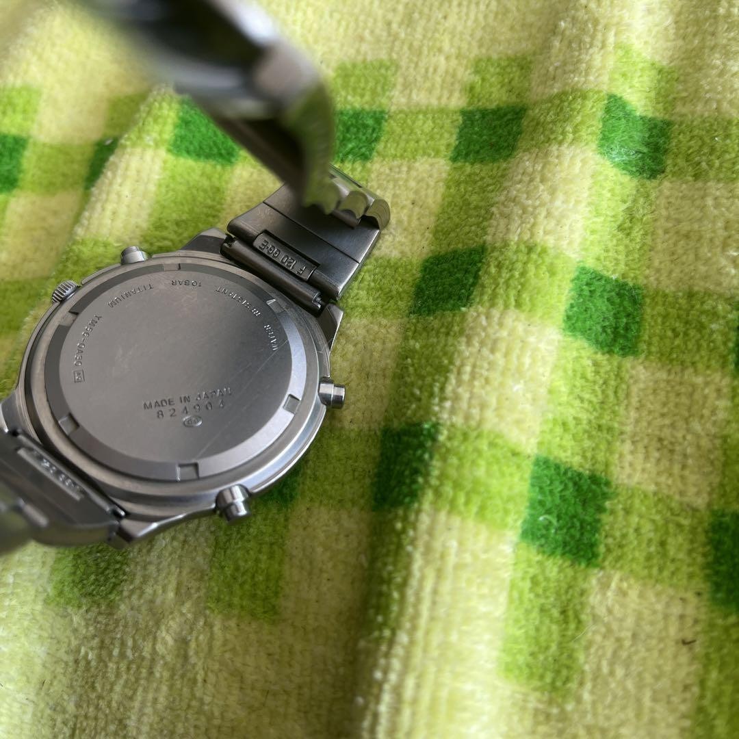 Seiko ALBA Epsilon Quartz Titanium Case and Band Lightweight Running Watch
