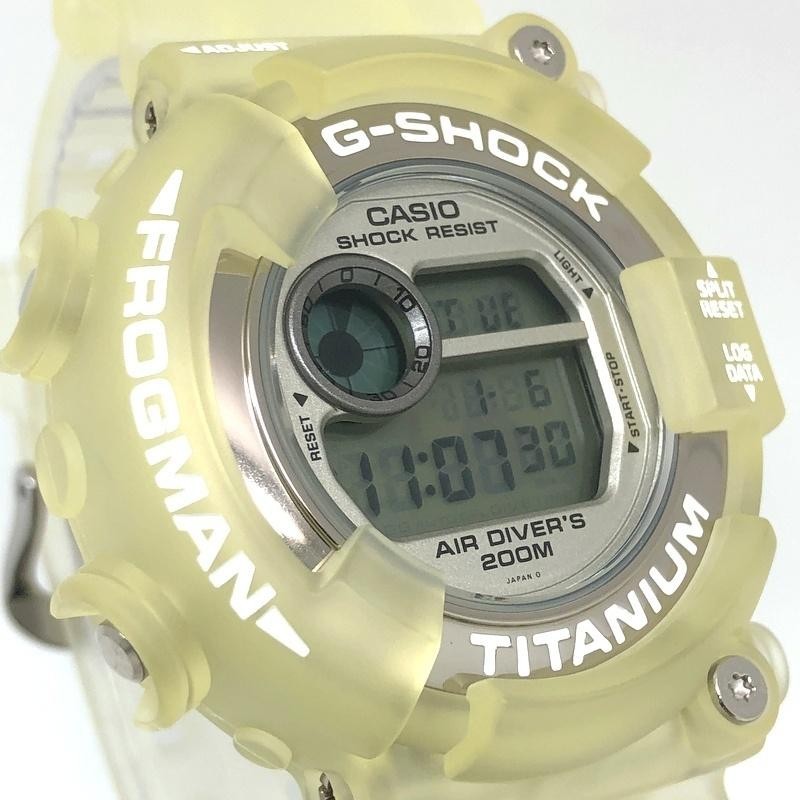【Excellent Condition】 G-SHOCK Frogman DW-8201WC-7T Titanium Digital Watch JAPAN