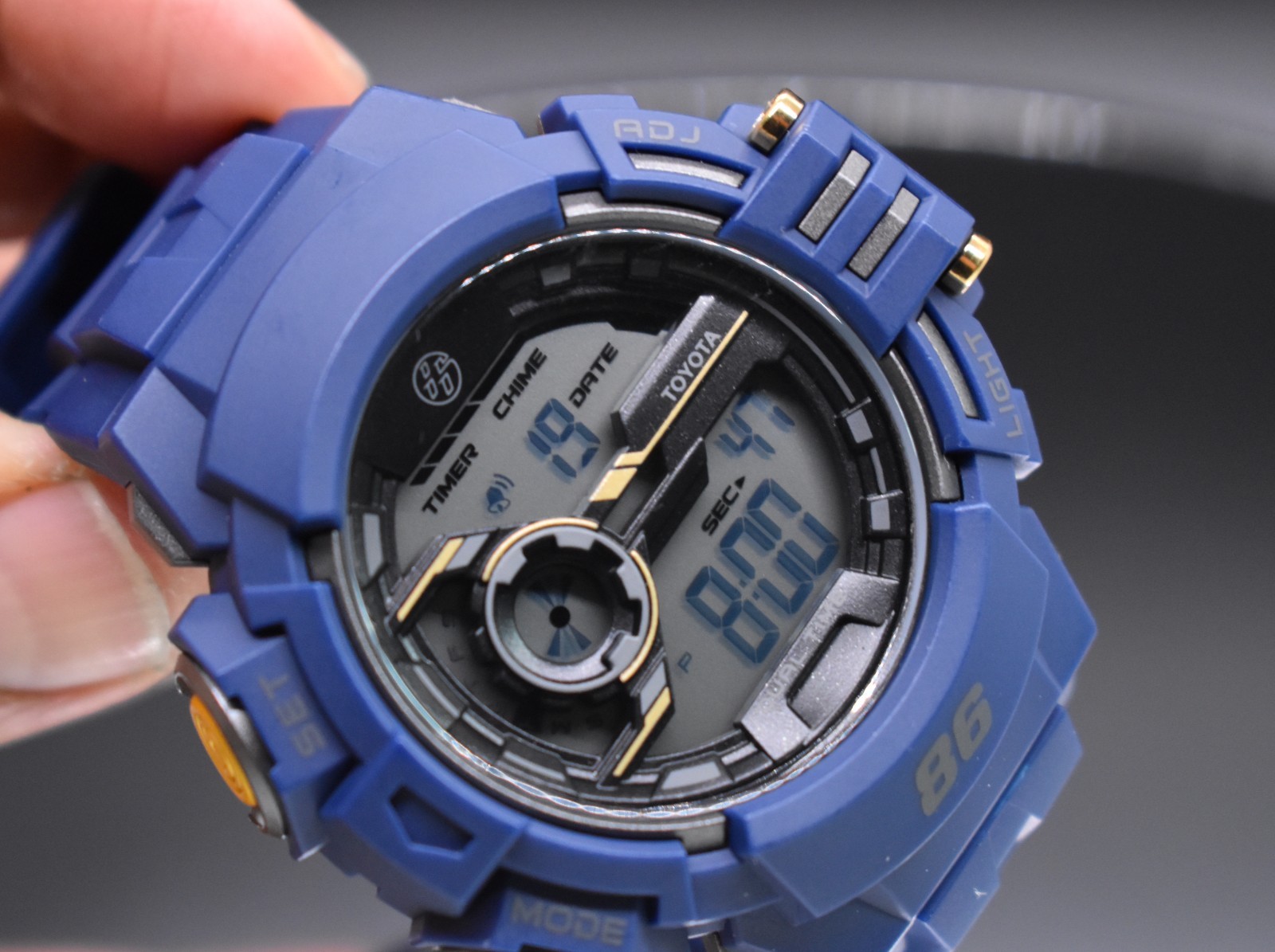 Toyota 86 Digital Sports Watch Blue Sports Watch JDM Style Backlight Chronograph
