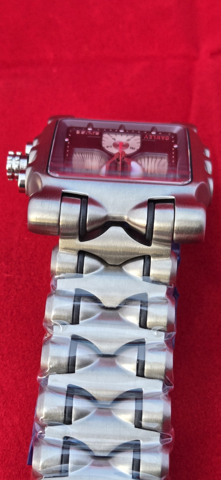 NEW Oakley Minute Machine Titanium Square Watch Black Chronograph Vintge Y2K Box