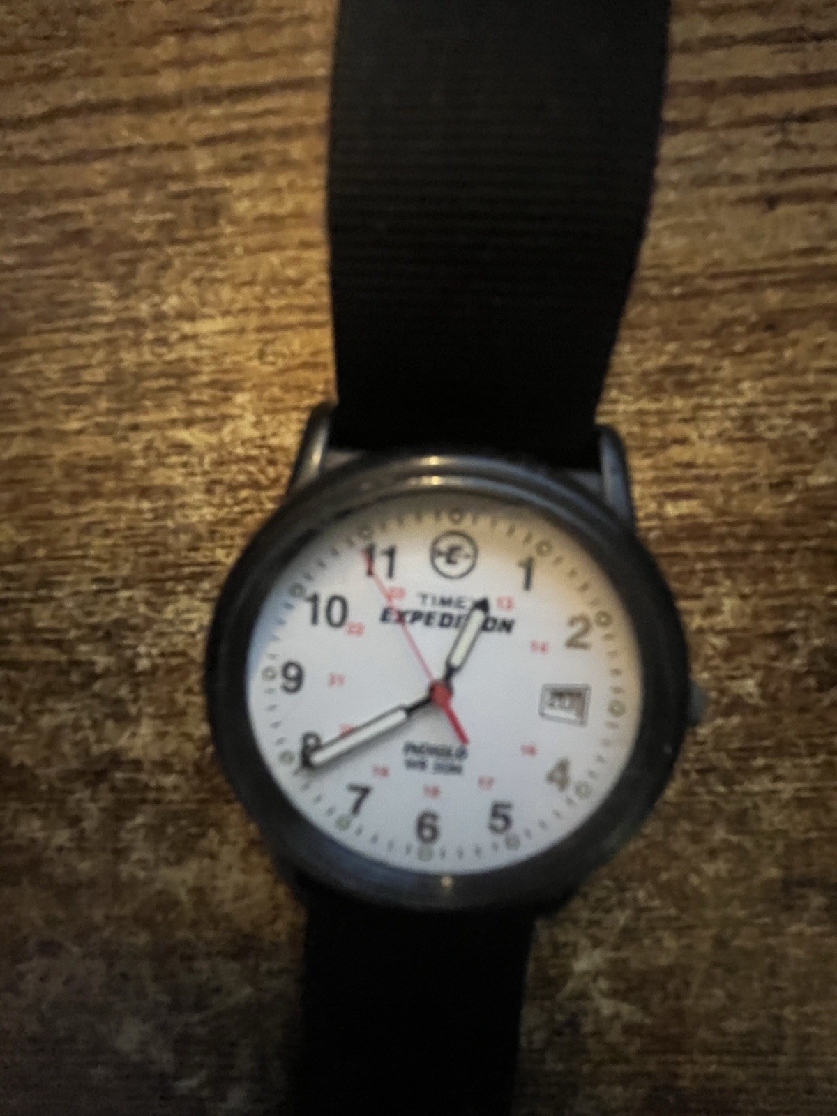 Vintage Timex Expedition Camper Black Nylon Strap