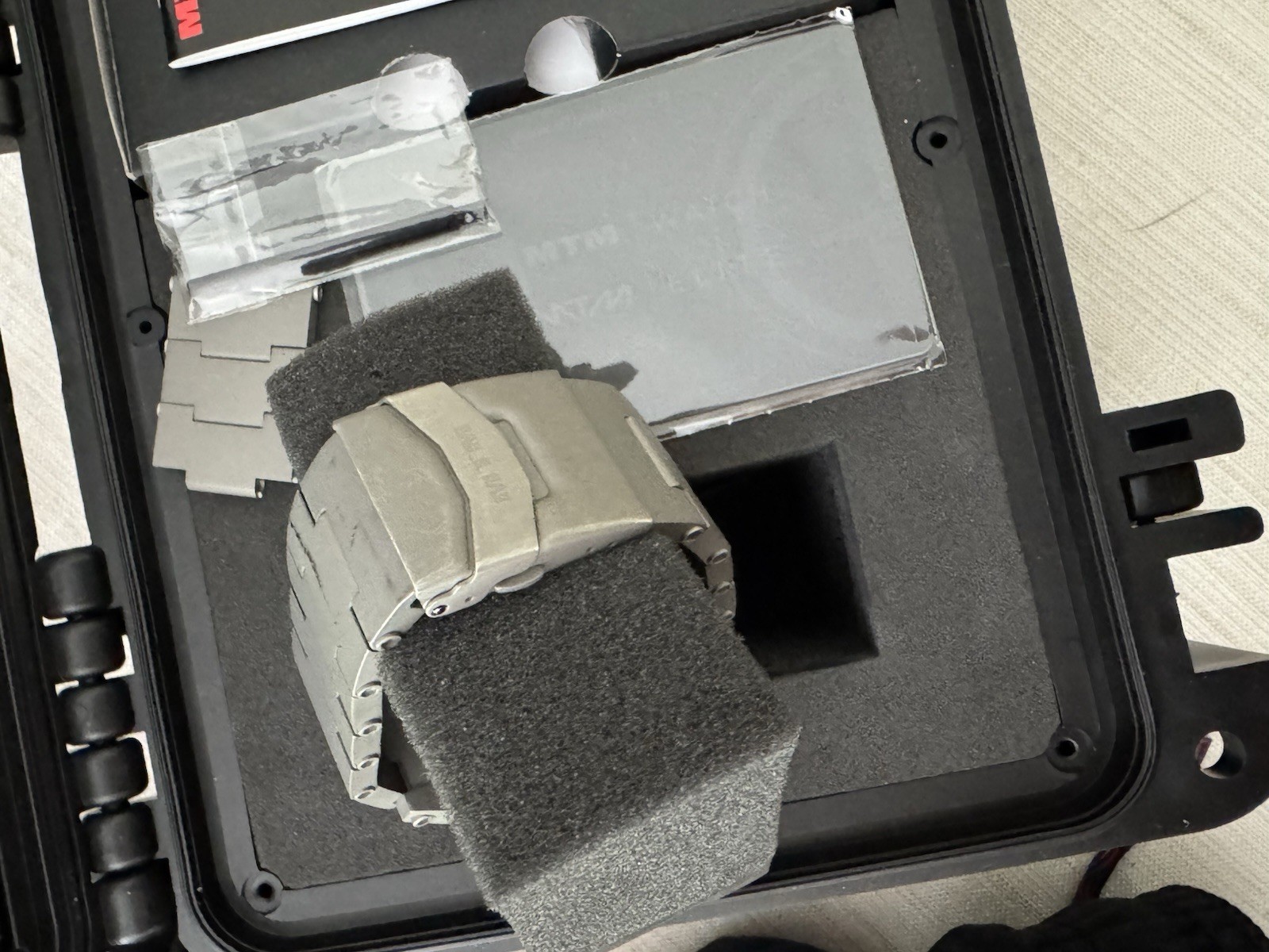 MTM SPECIAL OPS USA SILENCER PVD DLC GRAY TACTICAL STEEL 45MM 100M LIGHTS ALARM