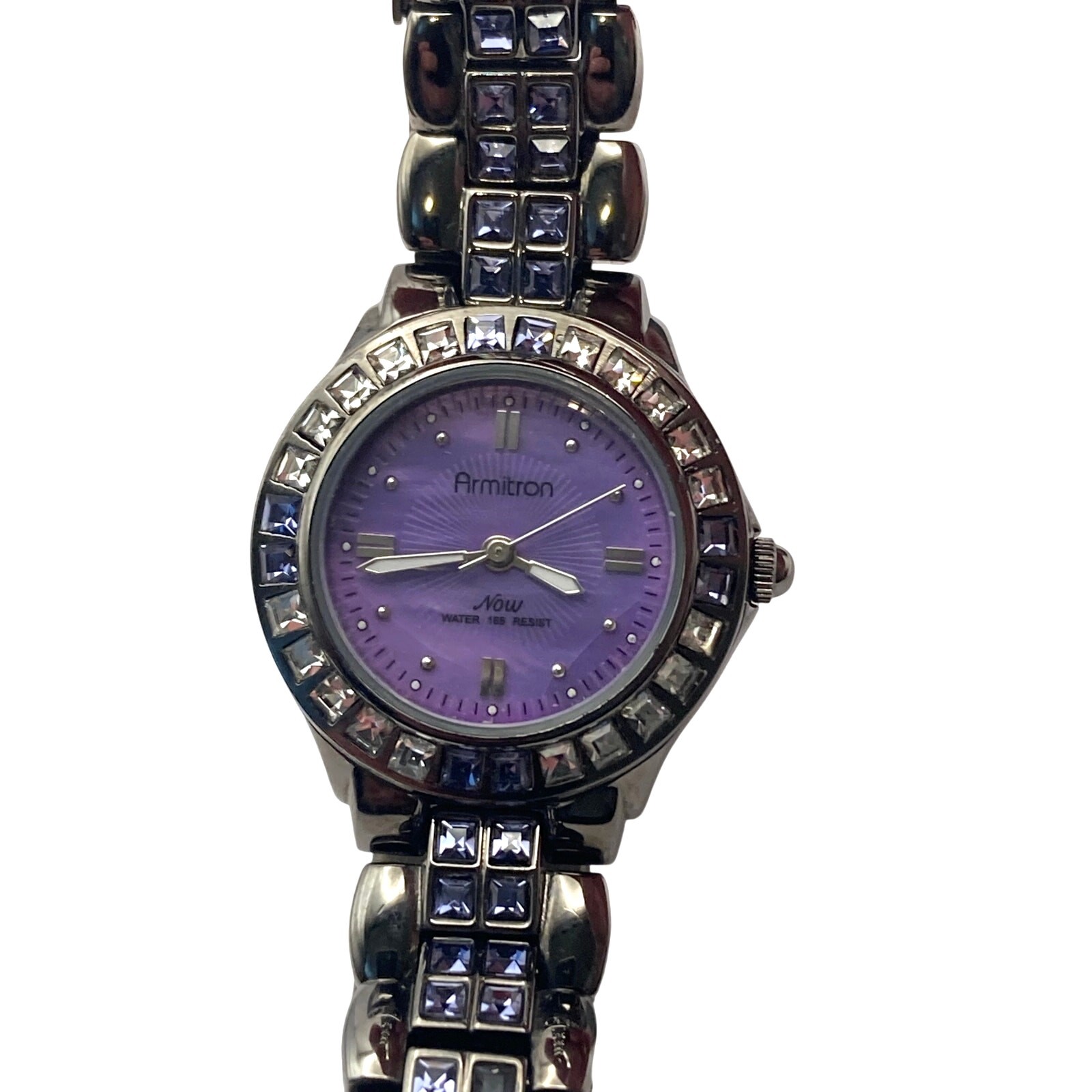 Armitron Now Womens Bracelet Watch 27mm – Fresh Battery – Wrist 6.5 WR 165 Feet