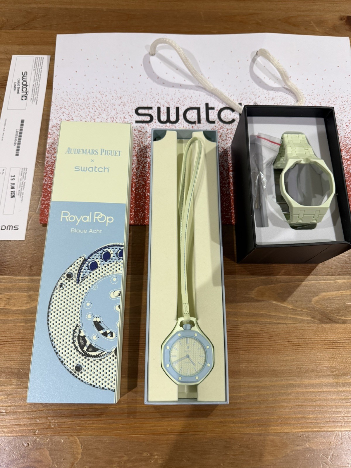Audemars Piguet X Swatch Royal Pop BLAUE ACHT AP Royal Oak BRAND NEW WITH STRAP!