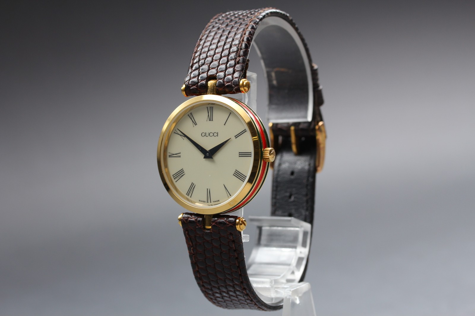 [Near MINT] GUCCI 2000M Sherry Line Ivory Dial Quartz Men’s Watch From JAPAN