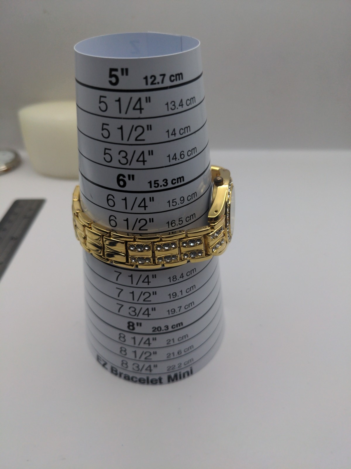 Vintage EJ Rhinestone Mop Dial Gold Tone Ladies Watch New Battery