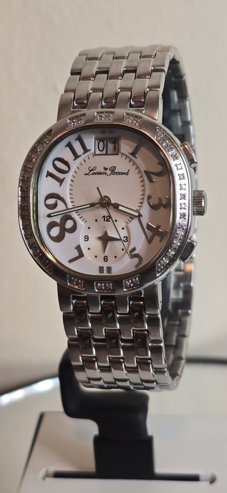 Ladies, LUCIEN PICCARD 6B-121 Dual Time.