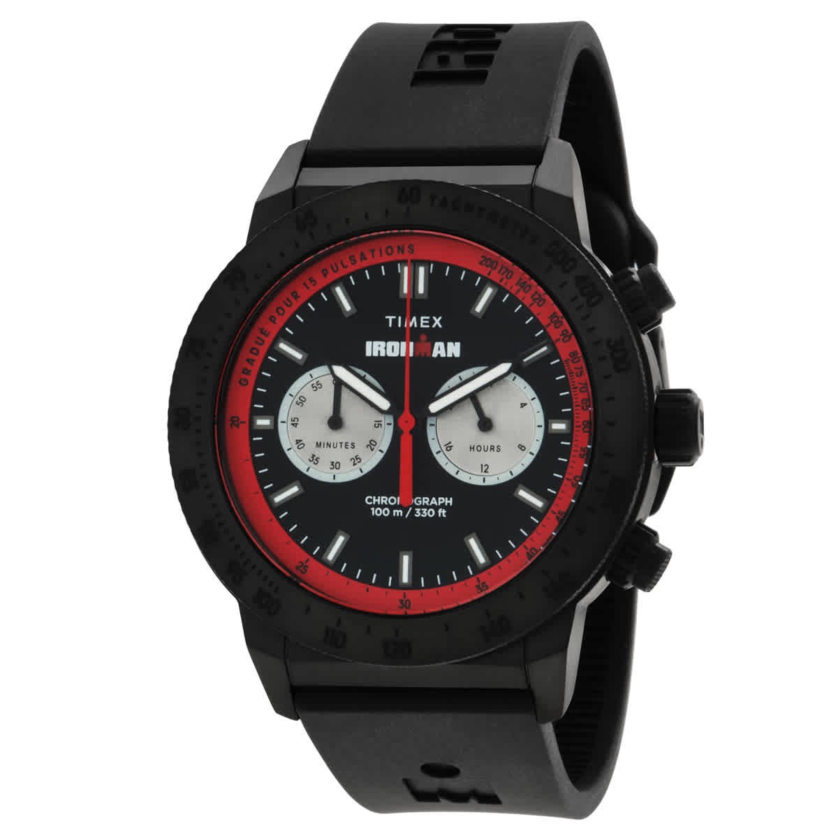 Timex Ironman Challenger Chronograph Quartz Black Dial Men’s Watch TW2Y01900VQ