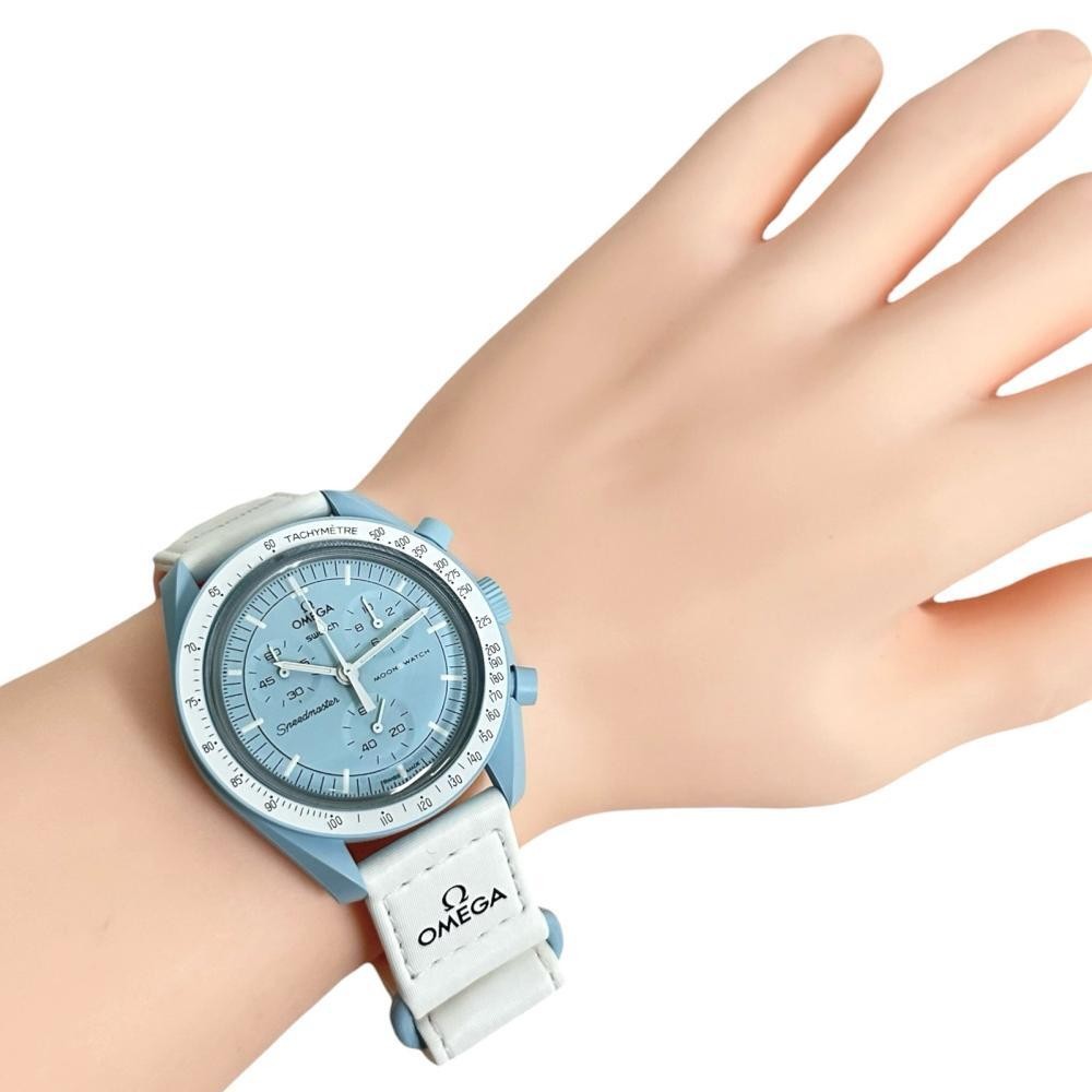 Swatch Mission to Uranus SO33L100 Unused Omega Collaboration Watch Men’s Japan