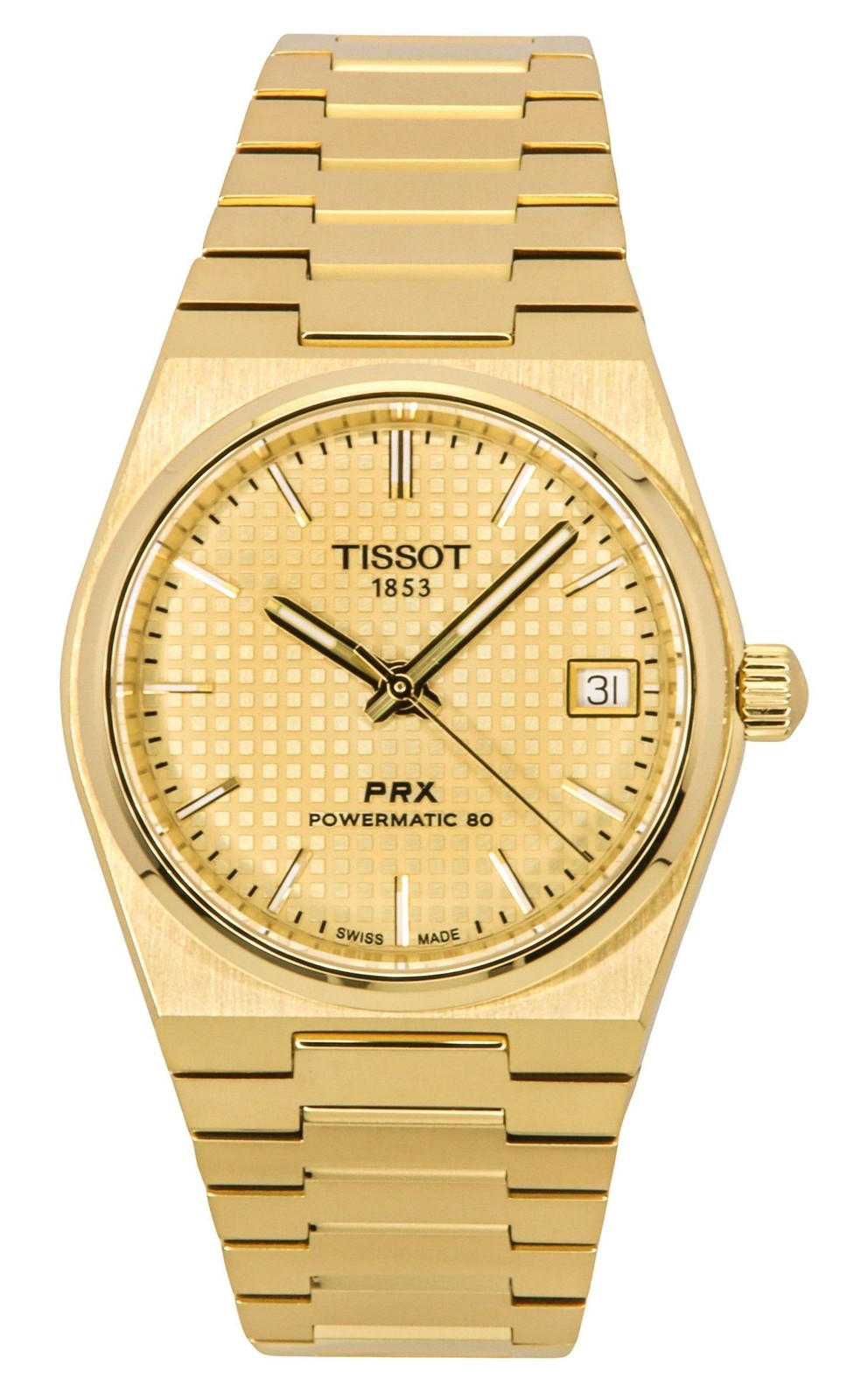 Tissot PRX Champagne Dial Automatic casual 100M Unisex Watch T137.207.33.021.00