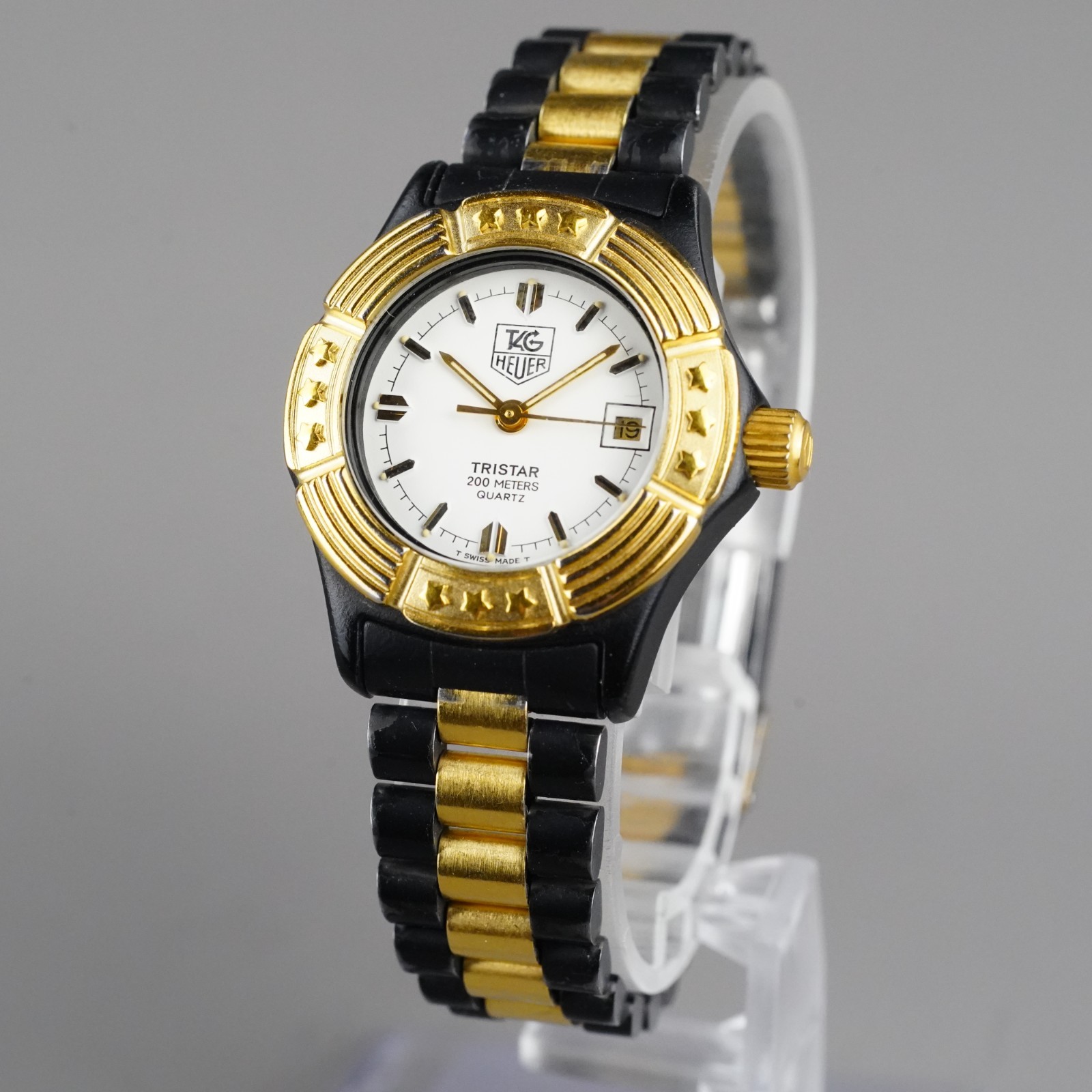 TAG Heuer TRISTAR Women’s Watch 956.808 28mm Vintage Diver NewBattery