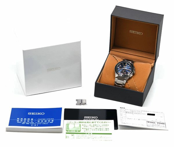 SEIKO Astron SBXY053, 8B63-0BD0 42.7mm Used Watch Radio Solar Titanium