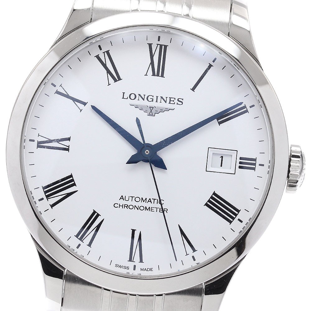 LONGINES L2.820.4 Record Date Automatic Men’s Watch From Japan G0703