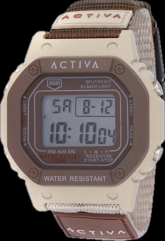 Activa Spectra X Invicta Digital Unisex Watch 44.5mm, Tan, Brown (ACWF009)
