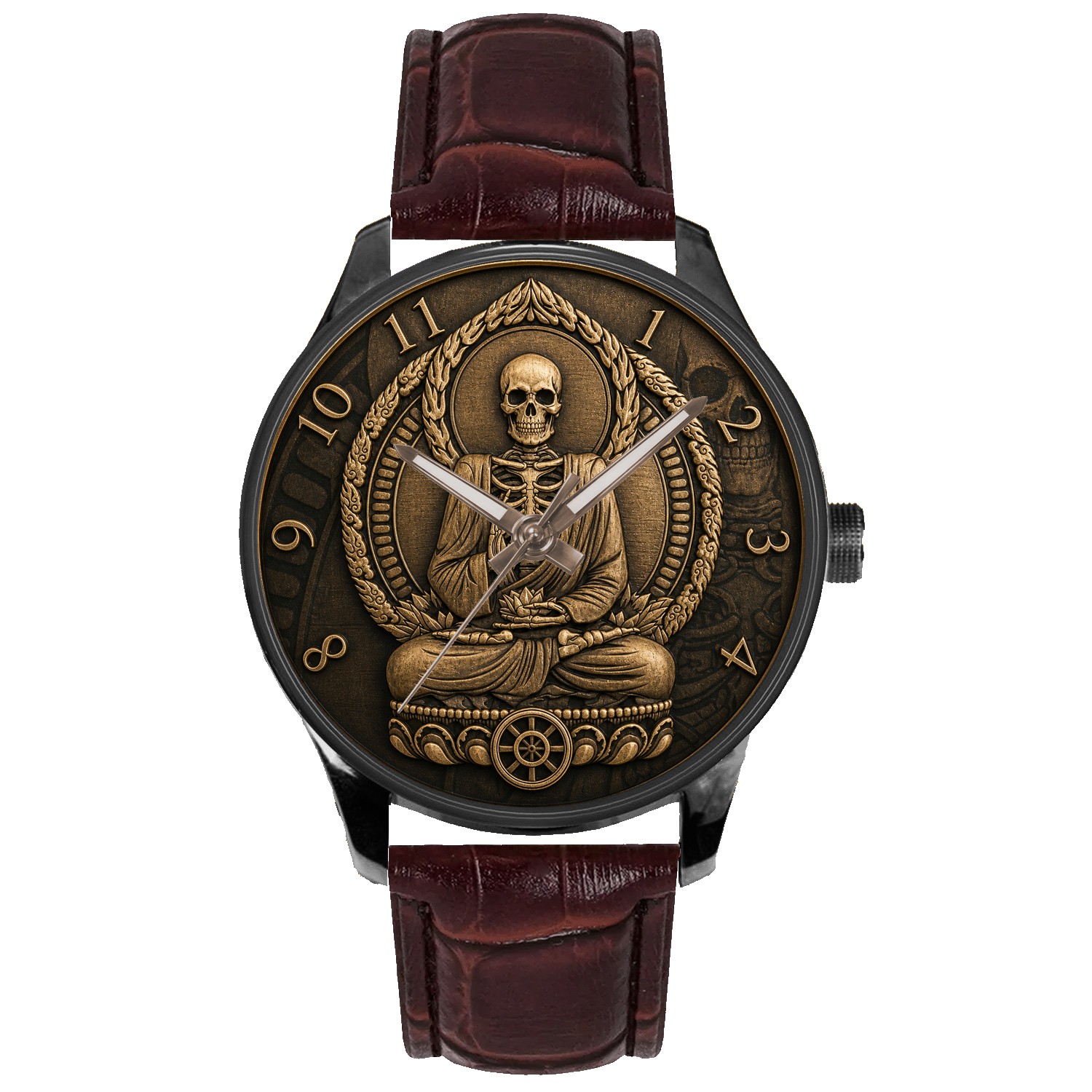 Skeleton Buddha Meditation Watch Collectible Gift – Philosophy, Mindfulness
